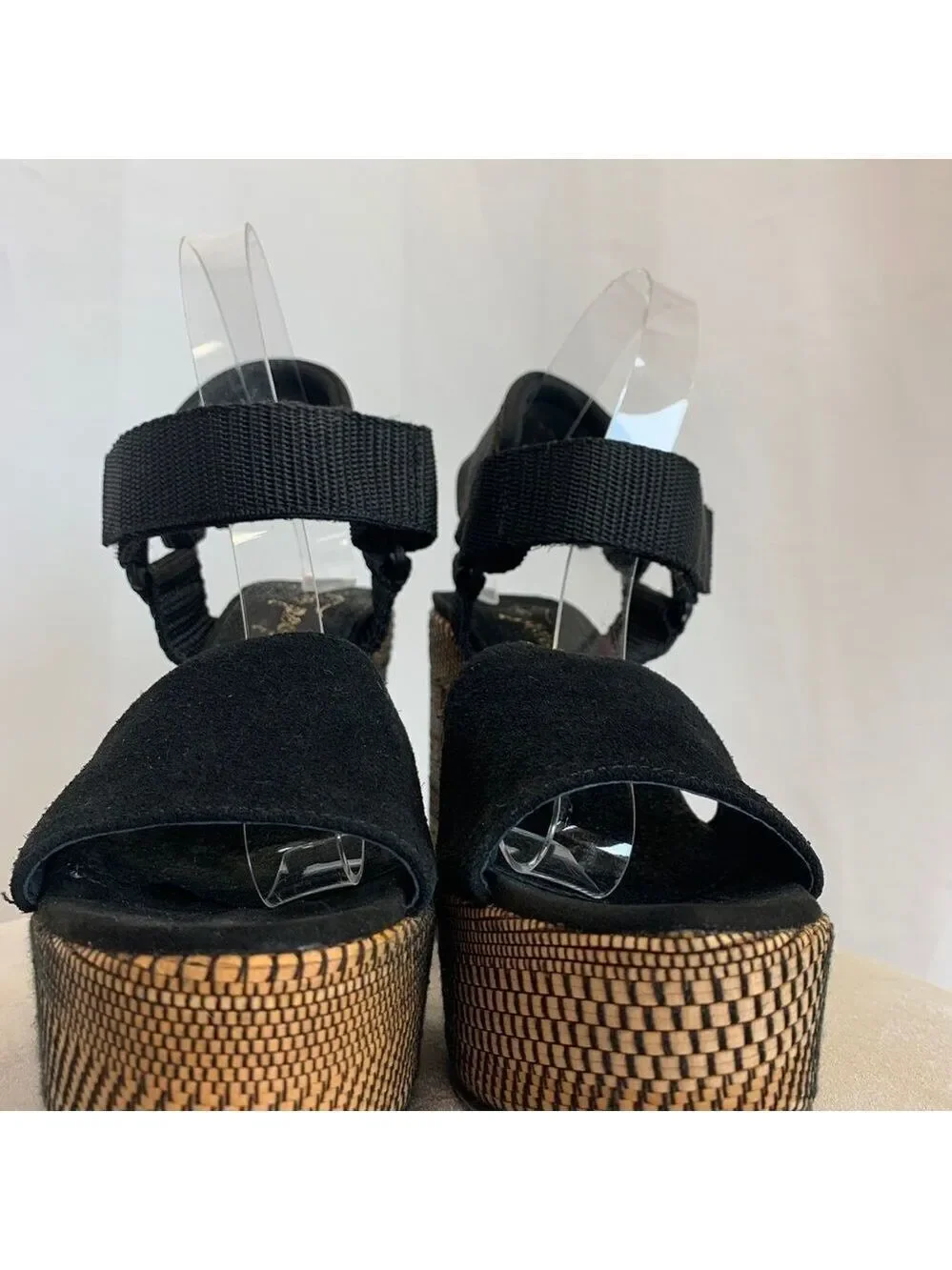FREE People Sport Society Platform Sandals black Sz 41🔥